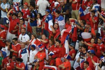 Color y belleza en la previa del Argentina-Chile por la final