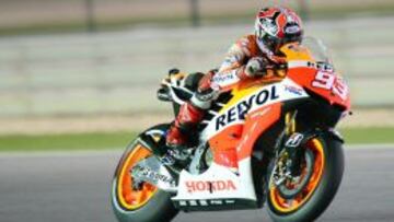 El piloto de Honda, durante el Gran Premio de Qatar.