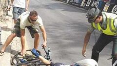 Beloki: "Me golpeé en el codo y temí lo peor"