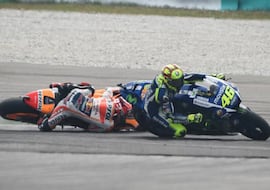 “¿La patada de Rossi a Márquez? Fue intencional al 100%”