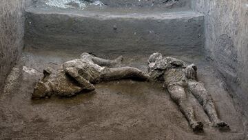 Descubren en Pompeya los restos de un hombre y su esclavo