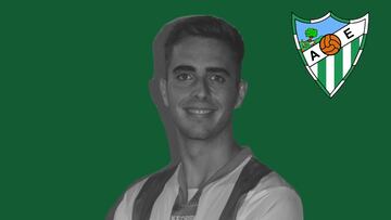 Ezequiel Gálvez, delegado del benjamín A del Málaga y jugador del Atlético Estación.