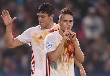 0-1. Denis Suárez celebró el primer gol.