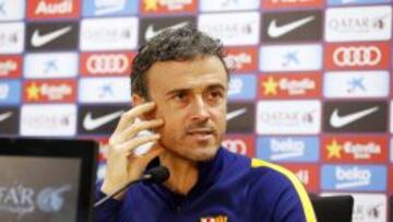 Luis enrique compareció ante los medios para hablar del partido ante el Rayo de este jueves.