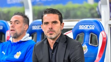 Fernando Gago head coach of Guadalajara during the 10th round match between Guadalajara and Monterrey as part of the Liga BBVA MX, Torneo Apertura 2024 at Akron Stadium on September 28, 2024 in Guadalajara, Jalisco, Mexico.