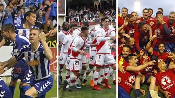 Rayo, Levante y Alavés festejaron el ascenso a Primera División tras ser el mejor visitante de la categoría.