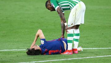 João Félix, lesión de tobillo