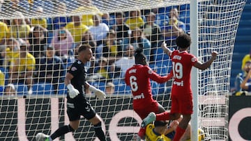 12/01/2024 FUTBOL PRIMERA DIVISION TEMPORADA 24/25 PARTIDO UD LAS PALMAS - GETAFE jugada gol 0-2