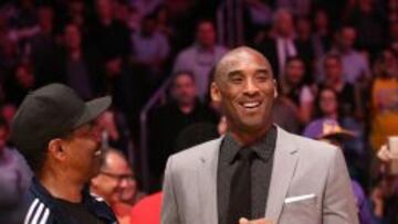 Denzel Washington, con Kobe en el Staples.