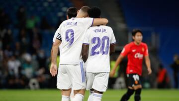 Benzema y Vinicius, con el Real Madrid.