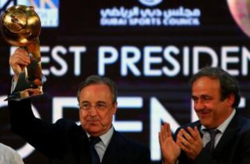 Michel Platini y Florentino Pérez.