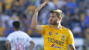 El casaca 10 de Tigres firmó un triplete, tantos suficientes para vencer al Necaxa y elevar al equipo a los primeros lugares de la clasificación general del Apertura 2019.