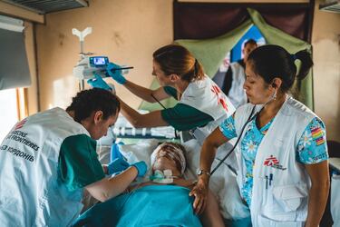 Así trabajó el tren hospitalizado de MSF los primeros días en Ucrania