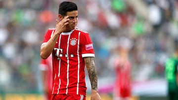 James Rodriguez, jugador del Bayern M&uacute;nich