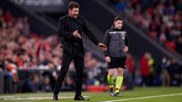 Simeone, en el Athletic-Atl&eacute;tico.