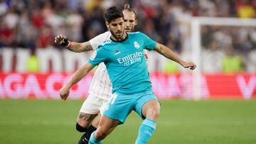 Marco Asensio jugador del Real Madrid durante un partido contra el Sevilla.