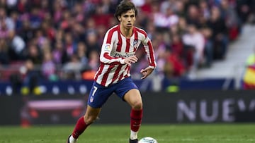 Jo&atilde;o F&eacute;lix jugando con el Atl&eacute;tico