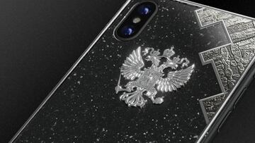 Un iPhone X ruso hecho de Titanio y piedra de meteorito, el móvil más exótico