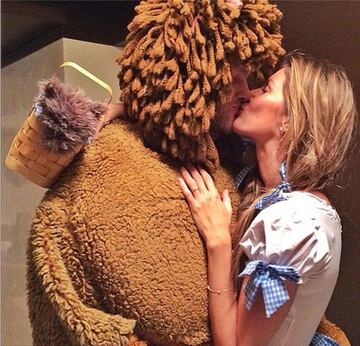 Tom Brady y Gisele Bundchen en Halloween