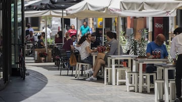 Terrazas de bar en el Centro de Sevilla