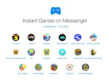 Ya puedes jugar a los Instant Games de Facebook Messenger mientras conversas