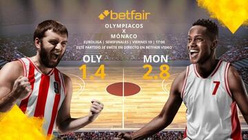 Olympiacos BC vs. AS Mónaco Basket: horario, TV, bajas, estadísticas y pronósticos de la Euroliga