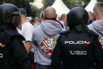 Legia hooligans involved in violent clashes at Bernabeu