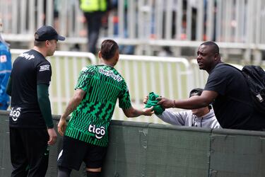 Fotos del entrenamiento de Nacional en el Atanasio Girardot acompañado de su afición.