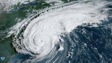El gigantesco hurac&aacute;n Dorian visto desde el espacio