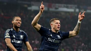 Ross Barkley celebra un gol ante el Leipzig en Champions.