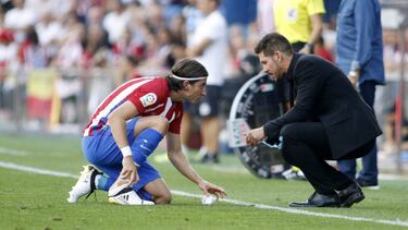 Filipe Luis quiere ser entrenador... por Simeone: Me transform
