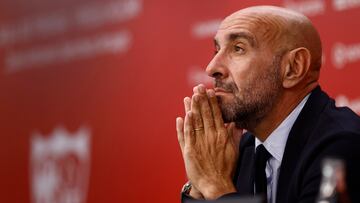 Monchi, durante una rueda de prensa con el Sevilla.