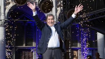 El legendario Eddy Merckx, durante la presentaci&oacute;n del Tour de Francia 2019 en su salida de Bruselas.