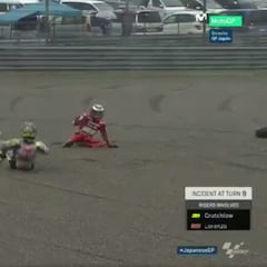 Carambola de Crutchlow con Lorenzo y liderato de Márquez