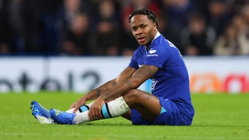 Raheem Sterling, jugador del Chelsea, durante un partido.