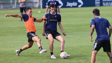 Entrenamiento de Osasuna en las instalaciones de Tajonar.