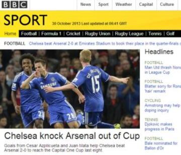 Portadas de la prensa extranjera