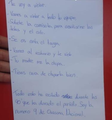 Una jugadora de la Fundación Osasuna B denuncia graves amenazas en un partido