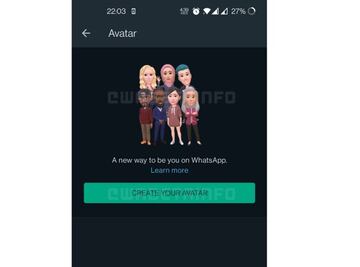 Nuevo avatar en WhatsApp