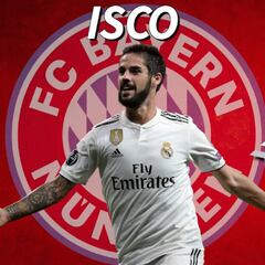 Plan renove: el ofensivo XI que podrían liderar Isco y Lucas en el Bayern de la 19-20