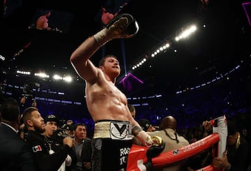 El triunfo de Canelo sobre Golovkin en imágenes