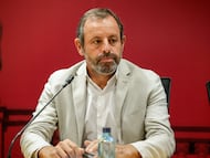 El expresidente del FC Barcelona Sandro Rosell durante una mesa redonda en el Colegio de Abogados de Barcelona, a 24 de octubre de 2023, en Barcelona, Catalunya (España). El Ilustre Colegio de la Abogacía de Barcelona (ICAB) es una corporación profesional a la que deben pertenecer los abogados que ostenten el título de abogado para poder ejercer la abogacía en toda España.
24 OCTUBRE 2023;BARCELONA;CATALUNYA;COLEGIO DE ABOGADOS DE BARCELONA
Kike Rincón / Europa Press
24/10/2023