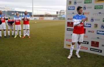 Carlos Matallanas fue homenajeado tras tener que abandonar el fútbol por padecer ELA.