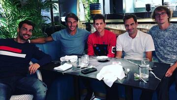 Cena de nivel en Londres antes de Wimbleon: Nadal, Federer...