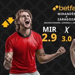CD Mirandés vs. Real Zaragoza: horario, dónde ver, pronósticos y clasificación