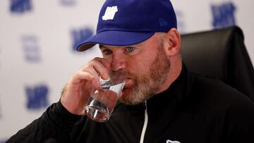 Soccer Football - Birmingham City - Wayne Rooney Press Conference - St Andrew's, Birmingham, Britain - October 12, 2023 Birmingham City manager Wayne Rooney during the press conference Action Images via Reuters/Matthew Childs