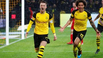 Reus celebra el gol de la victoria ante el Hertha