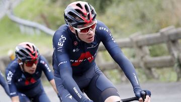Chris Froome compite con el Ineos-Grenadiers durante la primera etapa de La Vuelta 2020 con final en el Santuario de Arrate.