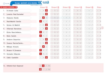 Pronóstico de la Quiniela de fútbol jornada 30 - 20/12/25 