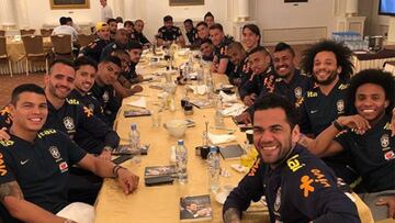 Buen ambiente entre Barcelona y Madrid en la 'Canarinha'